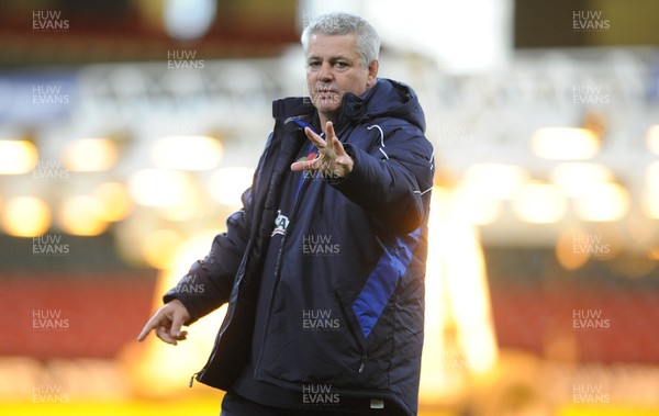 11.11.10 - Wales Rugby Training - Head coach Warren Gatland during training. 