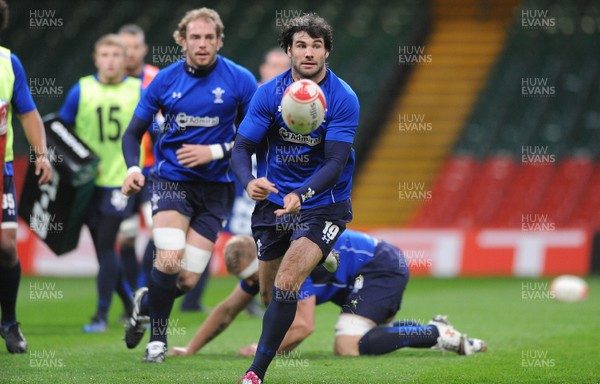 11.11.10 - Wales Rugby Training - Mike Phillips during training. 