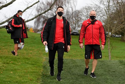 111120 - Wales Rugby Training - Josh Adams and Paul Stridgeon during training