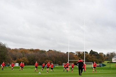 111120 - Wales Rugby Training - Wales players during training
