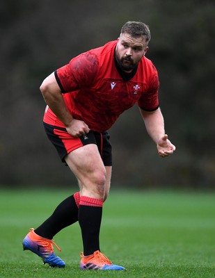 111120 - Wales Rugby Training - Tomas Francis during training