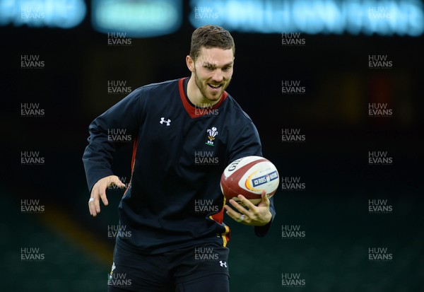 120216 - Wales Rugby Training -George North during training