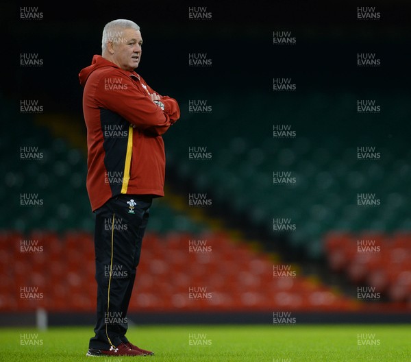 120216 - Wales Rugby Training -Warren Gatland during training