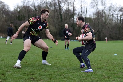 120226 - Wales Rugby Training - Tomos Williams during training