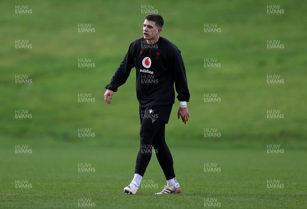 120226 - Wales Rugby Training - Joe Hawkins during training