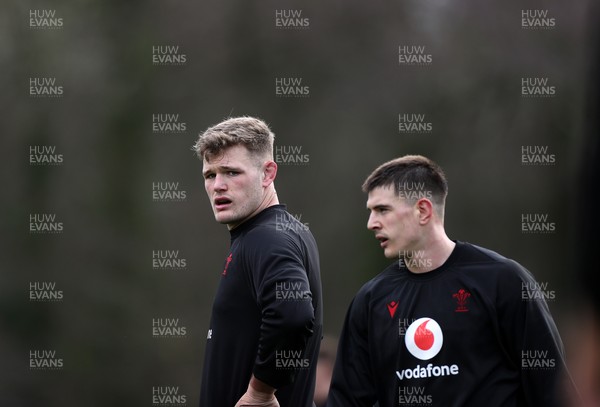 120226 - Wales Rugby Training - Taine Plumtree during training