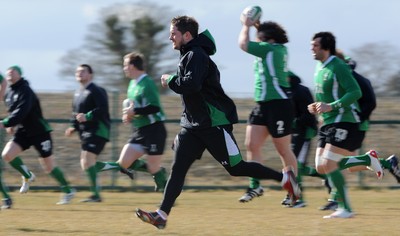 12.03.10 - Wales Rugby Training - Shane Williams during training. 