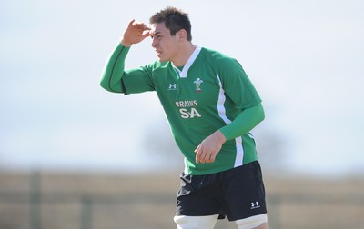 12.03.10 - Wales Rugby Training - Gareth Delve during training. 