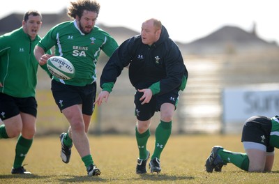 12.03.10 - Wales Rugby Training - Martyn Williams during training. 