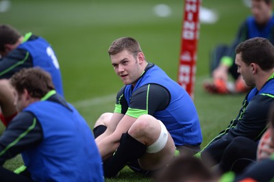 120315 - Wales Rugby Training -Dan Lydiate during training