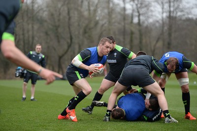 120315 - Wales Rugby Training -Gethin Jenkins during training