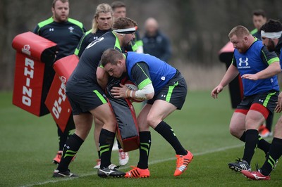 120315 - Wales Rugby Training -Jamie Roberts during training