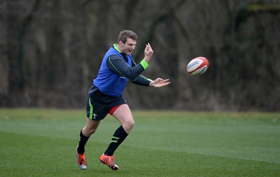 120315 - Wales Rugby Training -Dan Biggar during training