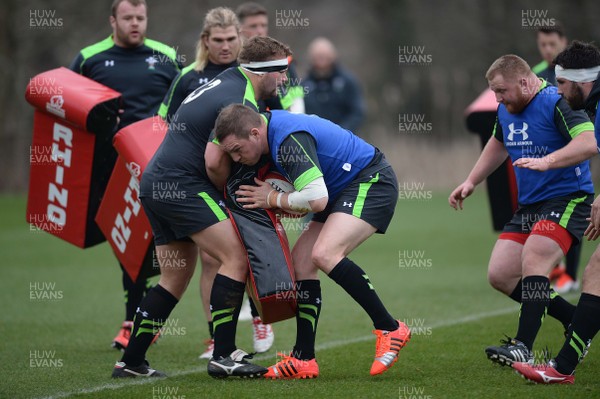 120315 - Wales Rugby Training -Jamie Roberts during training