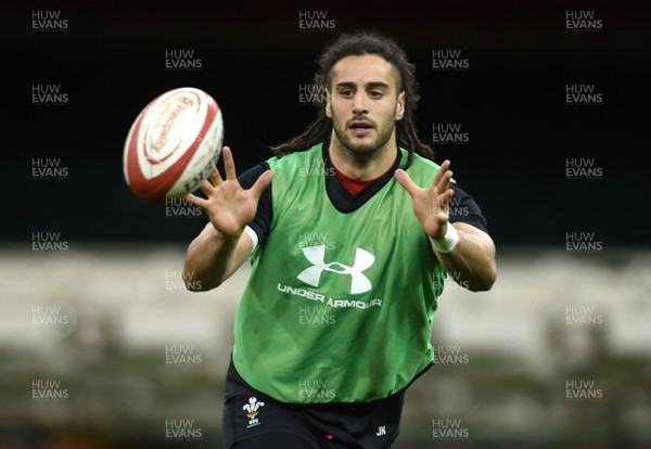 120319 - Wales Rugby Training - Josh Navidi during training