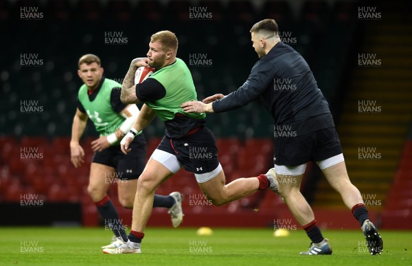 120319 - Wales Rugby Training - Ross Moriarty during training