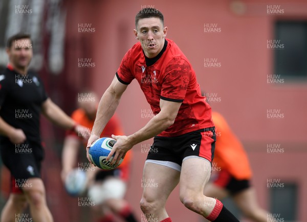 120321 - Wales Rugby Training - Josh Adams during training