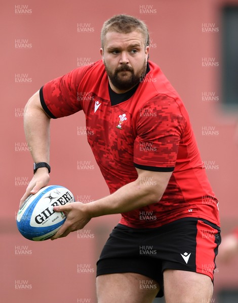 120321 - Wales Rugby Training - Tomas Francis during training