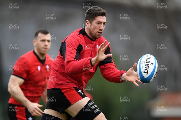 120321 - Wales Rugby Training - Justin Tipuric during training