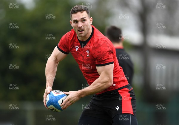 120321 - Wales Rugby Training - George North during training