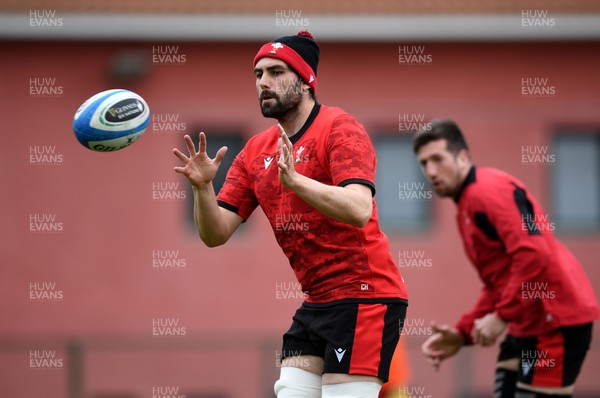120321 - Wales Rugby Training - Cory Hill during training