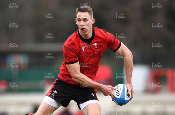 120321 - Wales Rugby Training - Liam Williams during training