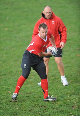 12.06.10 - Wales Rugby Training - Matthew Rees during training. 