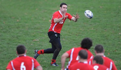 12.06.10 - Wales Rugby Training - Stephen Jones during training. 