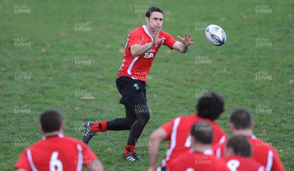 12.06.10 - Wales Rugby Training - Stephen Jones during training. 