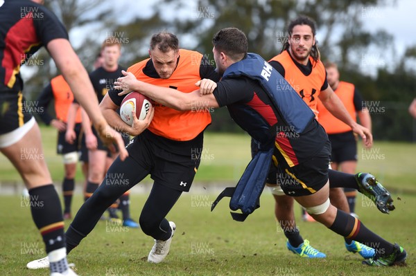 120617 - Wales Rugby Training - Cory Hill during training