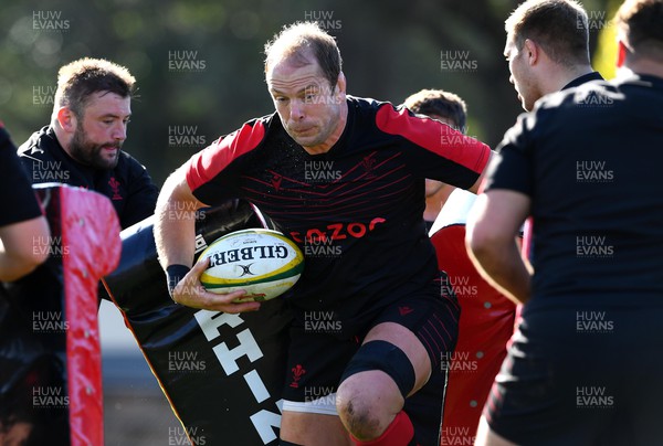 120722 - Wales Rugby Training - Alun Wyn Jones during training