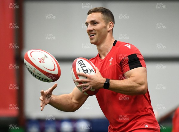 121020 -  George North during the first day of camp for the Welsh rugby squad