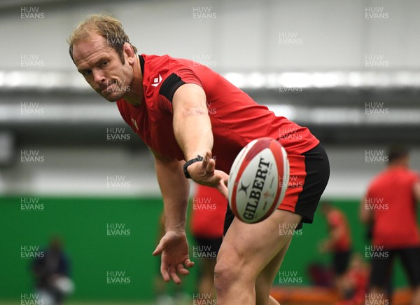 121020 -  Alun Wyn Jones during the first day of camp for the Welsh rugby squad