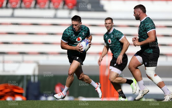 121023 - Wales Rugby Training at Stade Mayol ahead of their quarter final game against Argentina - Josh Adams during training