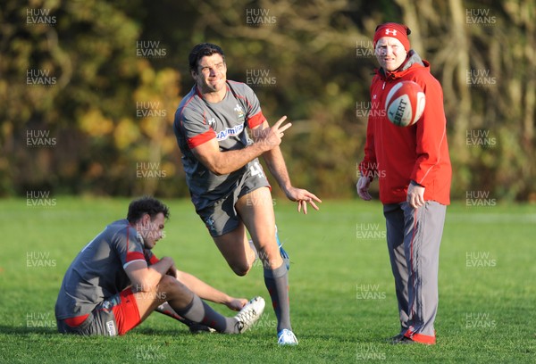 121113 - Wales Rugby Training -Mike Phillips during training