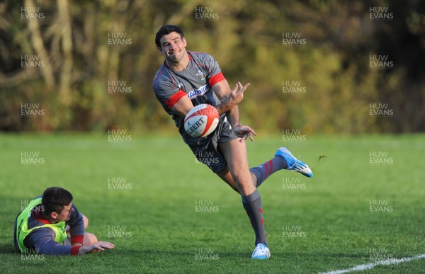 121113 - Wales Rugby Training -Mike Phillips during training