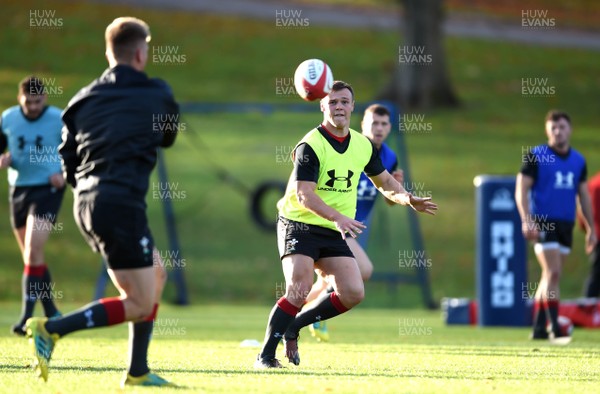 121118 - Wales Rugby Training - Jarrod Evans during training