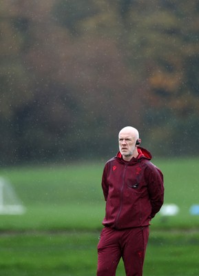 121125 - Wales Rugby Training in the week leading up to their game against Japan - Steve Tandy, Head Coach during training