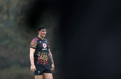 121125 - Wales Rugby Training in the week leading up to their game against Japan - Louis Rees-Zammit during training