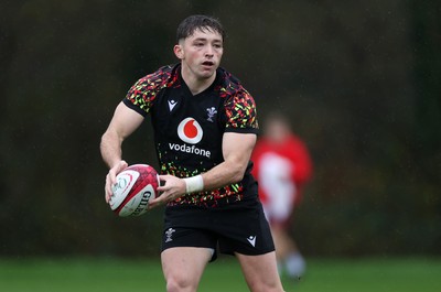 121125 - Wales Rugby Training in the week leading up to their game against Japan - Dan Edwards during training
