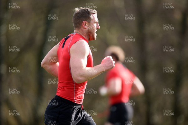 130219 - Wales Rugby Training - Hadleigh Parkes during training