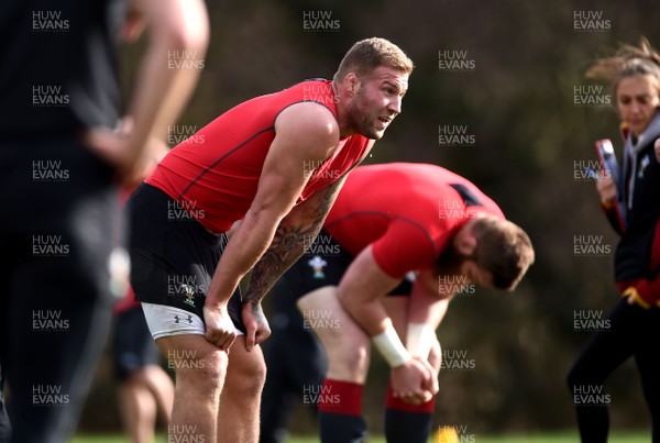 130219 - Wales Rugby Training - Ross Moriarty during training