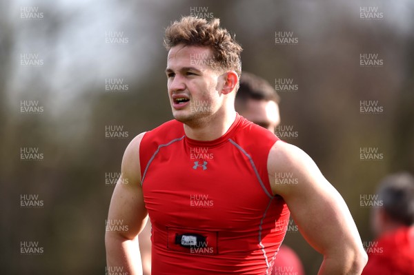 130219 - Wales Rugby Training - Hallam Amos during training
