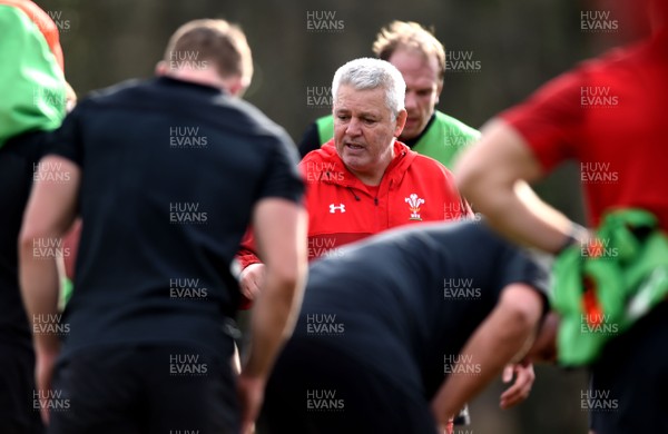 130219 - Wales Rugby Training - Warren Gatland during training