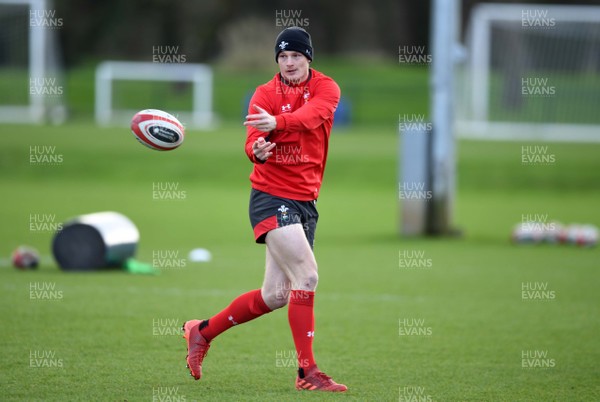130220 - Wales Rugby Training - Johnny McNicholl during training