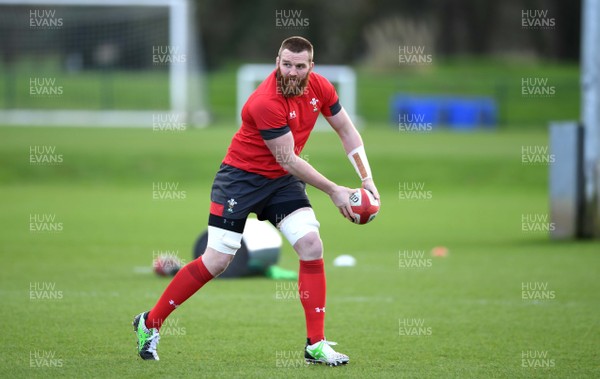 130220 - Wales Rugby Training - Jake Ball during training