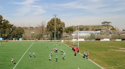 13.03.09 - Wales Rugby Training - The Welsh rugby team during training at Capitolina rugby club in Rome, Italy. 