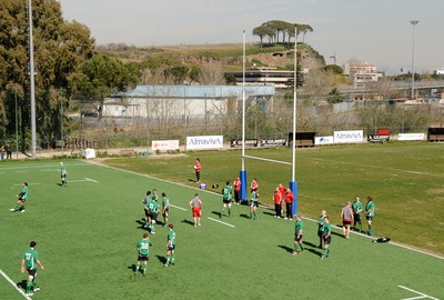 13.03.09 - Wales Rugby Training - The Welsh rugby team during training at Capitolina rugby club in Rome, Italy. 