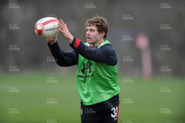 130312 - Wales Rugby Training -Leigh Halfpenny during training