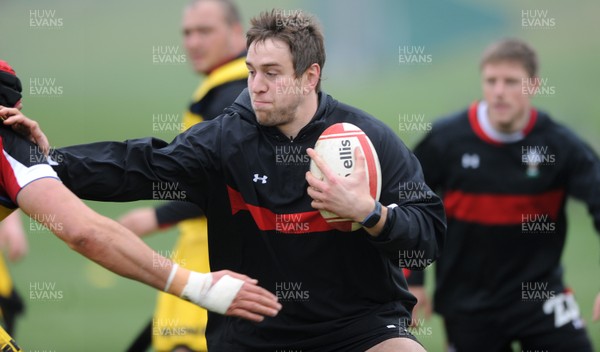 130312 - Wales Rugby Training -Ryan Jones during training